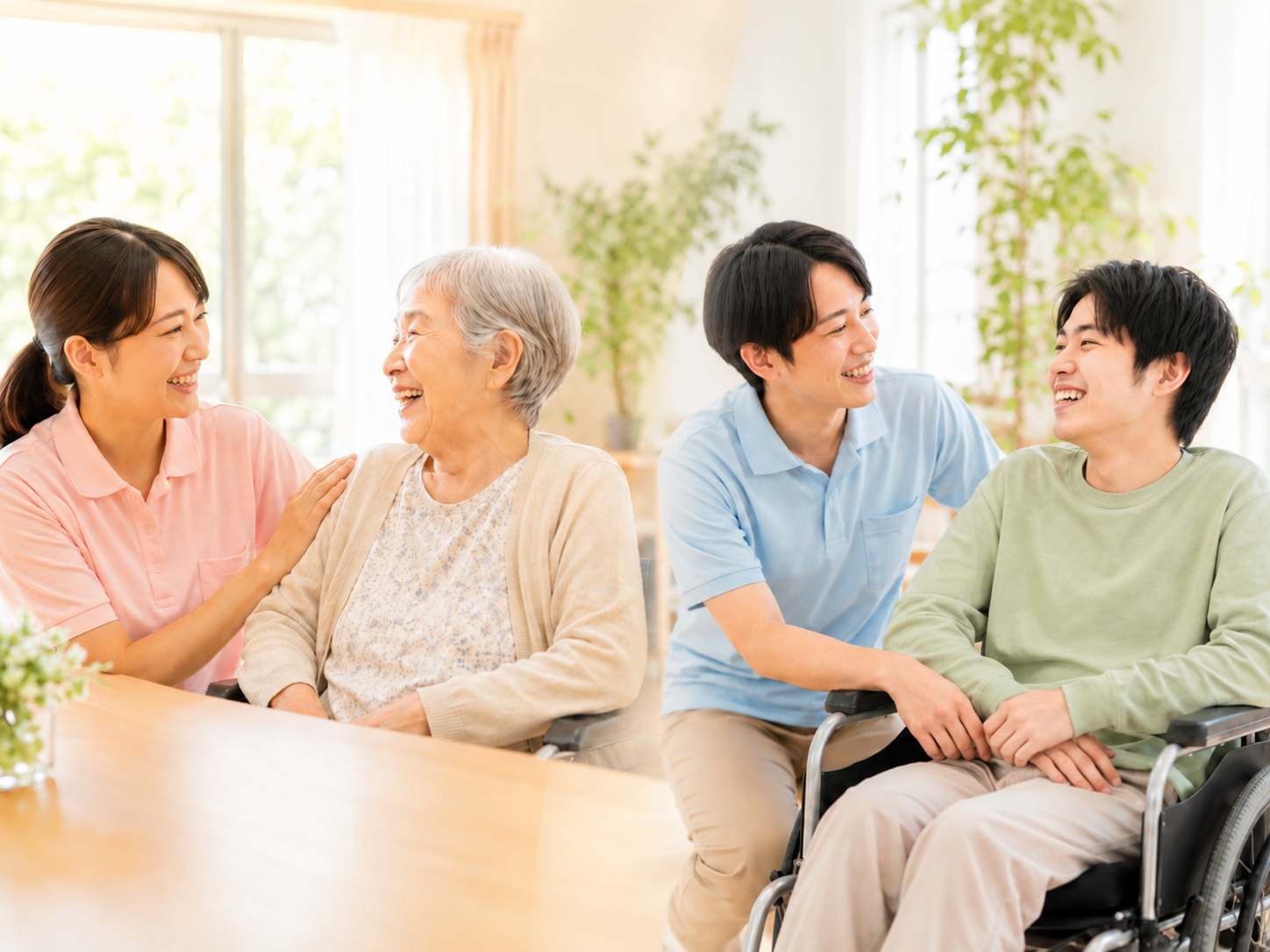 音色 — スタッフと利用者様、ご家族の笑顔